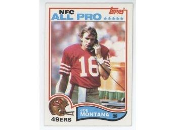 1982 Topps Joe Montana Second Year