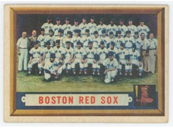 1957 Topps Boston Red Sox Team Card