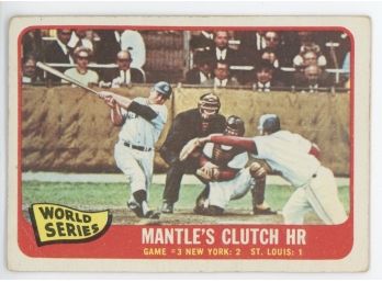 1965 Topps WS Mickey Mantle's Clutch Home Run