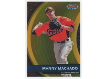 2012 Bowman's Best Chrome Manny Machado Rookie