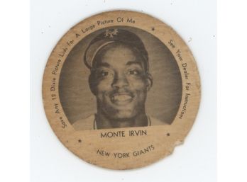 1953 Hood Dixie Lids Monte Irvin