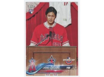 2018 Topps Opening Day Shohei Ohtani Rookie
