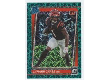 2021 Optic Rated Rookie Ja'Marr Chase Green Velocity Prizm