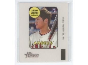 2018 Topps Heritage Decals Shohei Ohtani Rookie