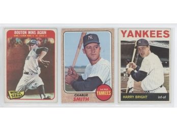 Lot Of (3) 1960s NY Yankees
