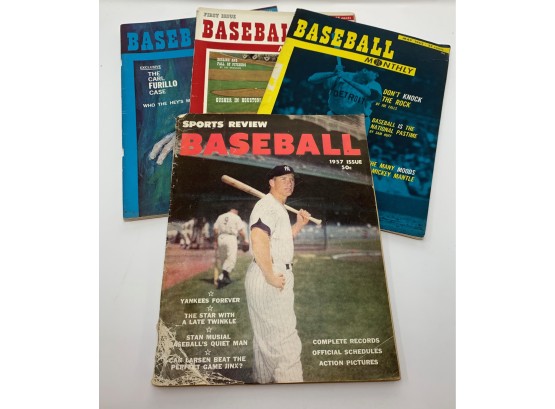 Estate Fresh Vintage Baseball Magazine Lot