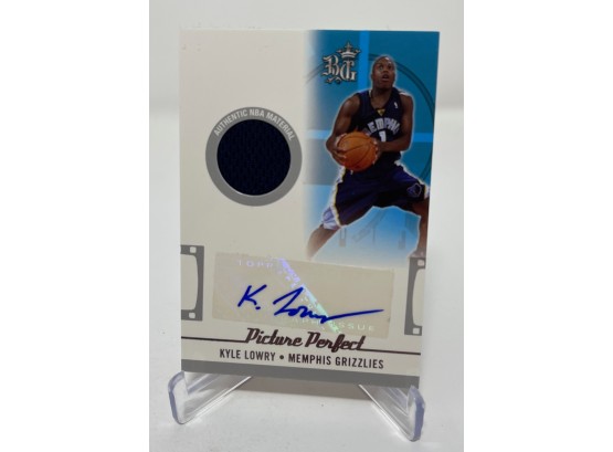 2006 Topps Kyle Lowry Rookie Jersey Autograph Serial Numbered Out Of 199