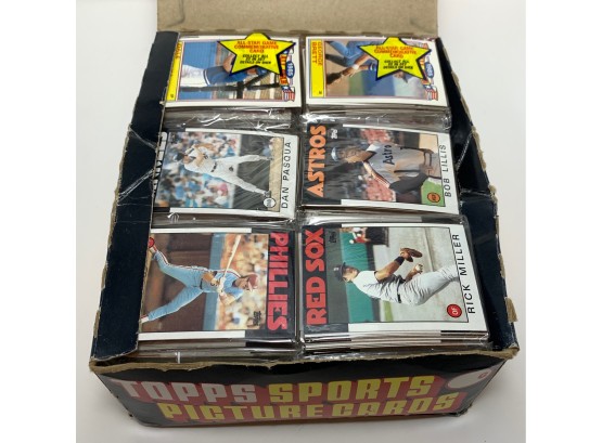 Complete Box Of 1986 Topps Baseball Rack Packs