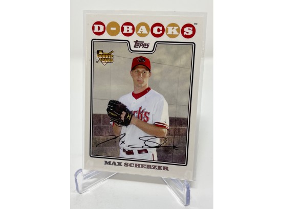 2008 Topps Update Max Scherzer Rookie Card