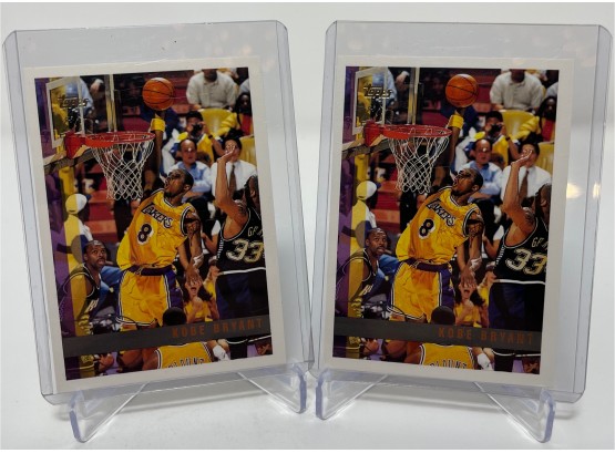 Lot Of (2) 1997 Topps Kobe Bryant Second Year Cards