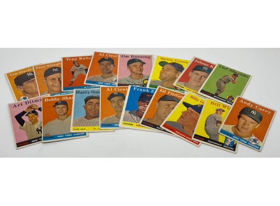 Estate Fresh 1958 Topps Baseball Card Lot