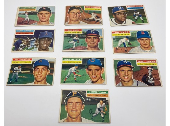 (10) Card 1956 Topps Baseball Cards