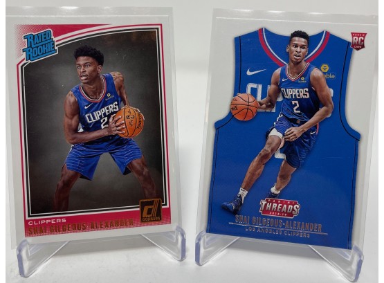 Lot Of (2) 2018 Shai Gilgeous-Alexander Rookie Cards