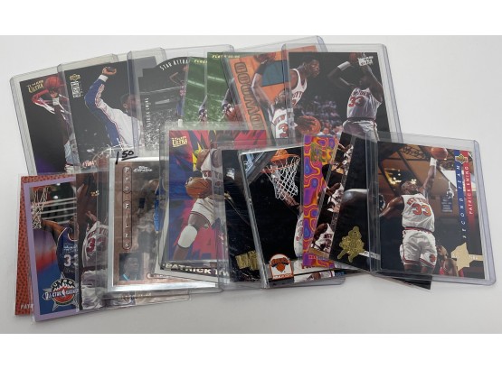 Patrick Ewing Basketball Lot With Inserts