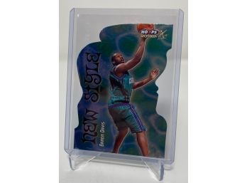 2000 Skybox New Style Die Cut Baron Davis Rookie Serial Numbered Out Of 1989
