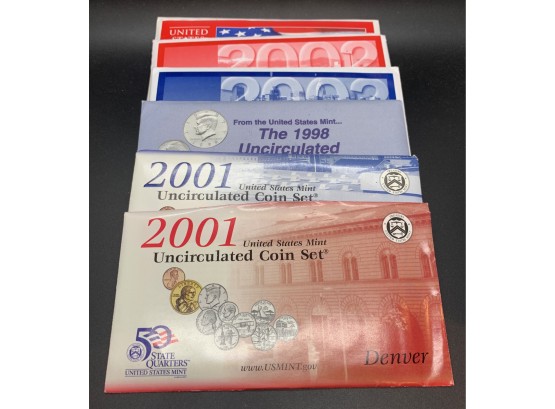 Lot Of (6) United States Mint Sets