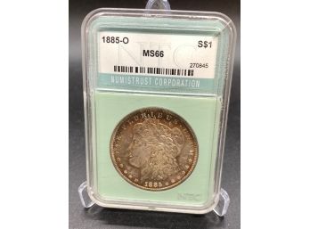 1885-O Morgan Head Silver Dollar Graded MS66