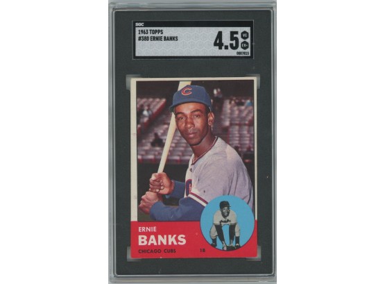 1963 Topps Ernie Banks SGC 4.5