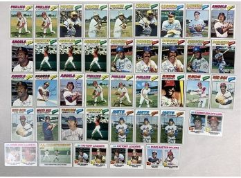 Large Lot Of 1977 Topps Baseball Stars