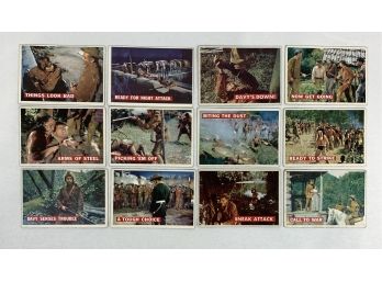 Lot Of (12) 1956 Topps Davy Crockett Cards