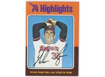1975 Topps Mini #5 Nolan Ryan Highlights