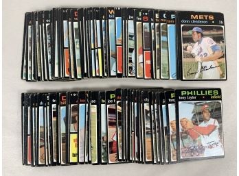 Lot Of (100) 1971 Topps Baseball Cards