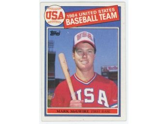 1985 Topps Mark McGwire Rookie