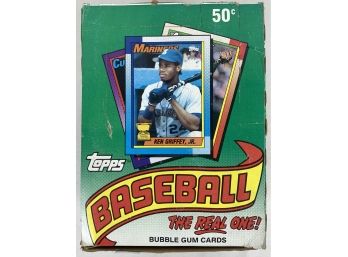 Unopened 1990 Topps Baseball Wax Box