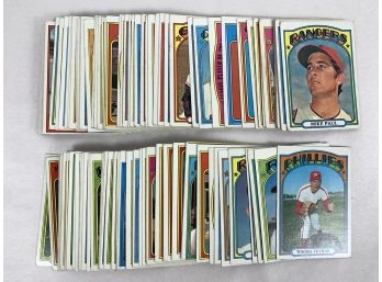 Lot Of (100) 1972 Topps Baseball Cards