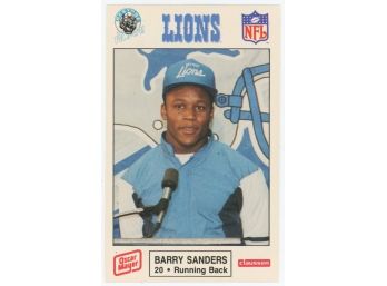1989 Lions Police Barry Sanders Rookie