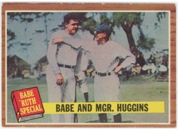 1962 Topps #137 Babe Ruth Special Babe And Mgr. Huggins
