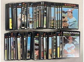 Lot Of (100) 1971 Topps Baseball Cards