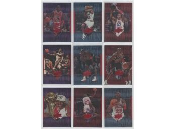 Lot Of (9) 1999 Athlete Of The Century Micheal Jordan Cards