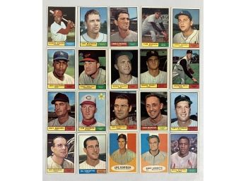 Lot Of (20) 1961 Topps Baseball Cards