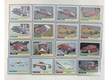 Lot Of (16) 1966 Topps Hot Rods Cards