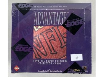 Factory Sealed 1998 Edge Advantage Football Wax Box (Peyton Manning/ Randy Moss Rookie Years)