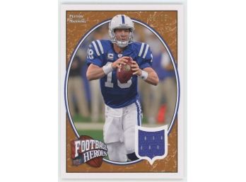 2007 UD Football Heroes Peyton Manning Game Used Relic #/75