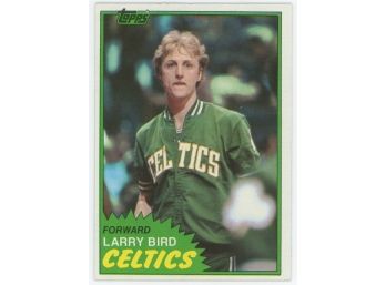 1981 Topps Larry Bird Second Year First Solo Card