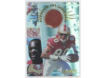 1996 Edge Jerry Rice Game Used Football Relic
