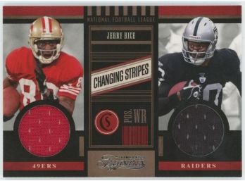 2011 Timeless Treasures Jerry Rice Dual Game Used Relic #/249