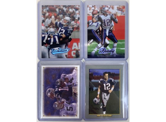 Lot Of (4) Tom Brady Football Cards