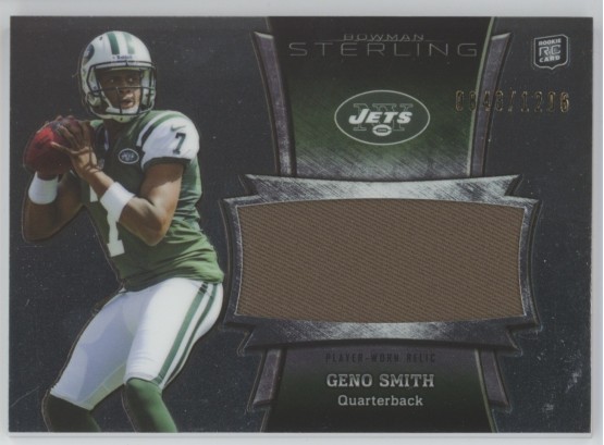 2013 Bowman Sterling Geno Smith Rookie Relic #/1206