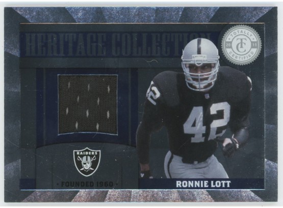 2012 Totally Certified Ronnie Lott Game Used Relic #/249