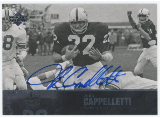2011 UD College Legends John Cappalletti On Card Autograph