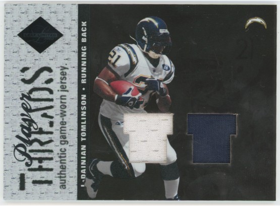 2003 Limited LaDainian Tomlinson Dual Game Used Relic #/50