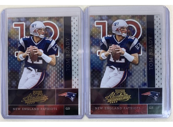 Lot Of (2) 2002 Absolute Tom Brady Cards