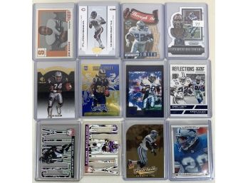 Running Back Insert Lot Featuring Emmitt, Barry, Bo, Jim Brown And More!