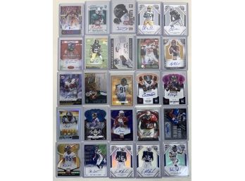 Lot Of (25) Autographed Football Cards