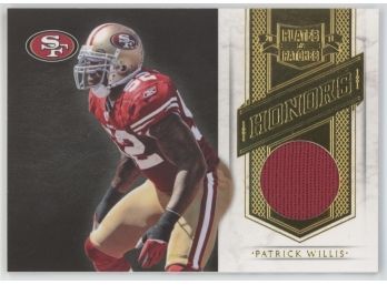 2011 Plates& Patches Patrick Willis Game Worn Relic #/99