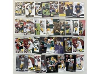 Large Aaron Rodgers Football Card Lot